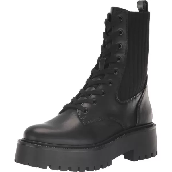 Sam Edelman Womens Evina Combat BootBlack Leather