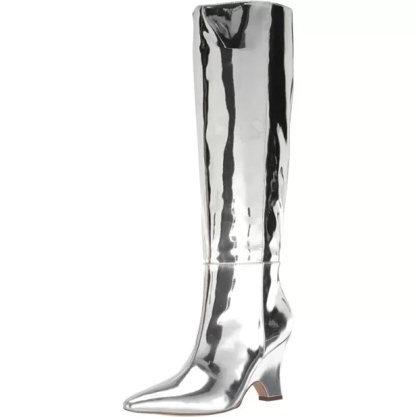Sam Edelman Womens Vance Knee High BootSoft Silver