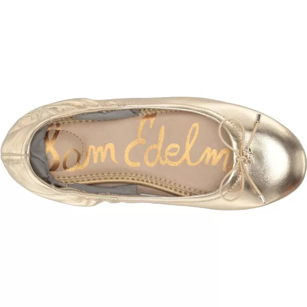 Sam Edelman UnisexChild Felicia Mini Ballet FlatGold Leaf