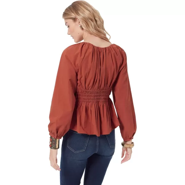 Sam Edelman Womens Cilian Bustier Blouse TopGinger Bread