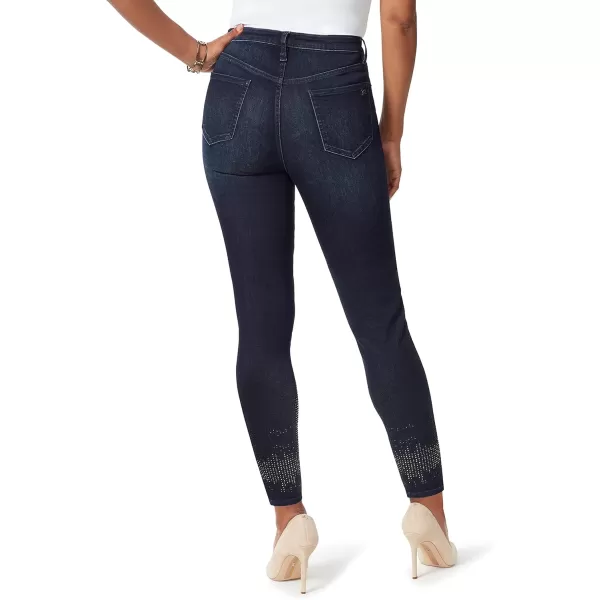 Sam Edelman Womens Sassy High Rise Skinny JeanStardust  Hem Studs