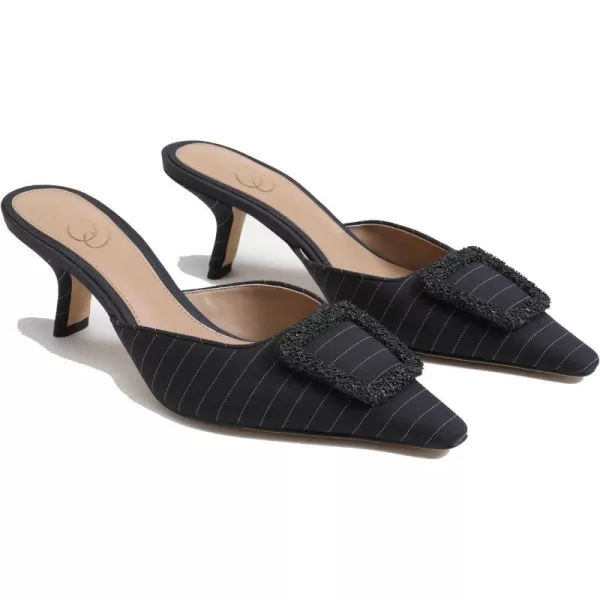 Sam Edelman Womens Brit MuleNavy Pinstripe