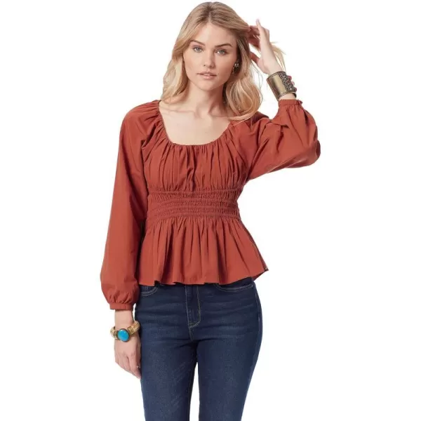 Sam Edelman Womens Cilian Bustier Blouse TopGinger Bread
