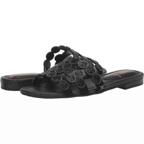 Sam Edelman Womens Bay Flat SandalBlack Marche Embellishment