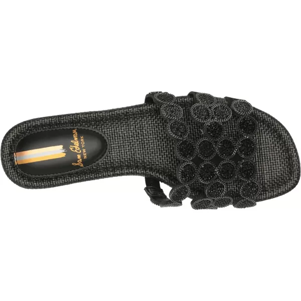 Sam Edelman Womens Bay Flat SandalBlack Marche Embellishment