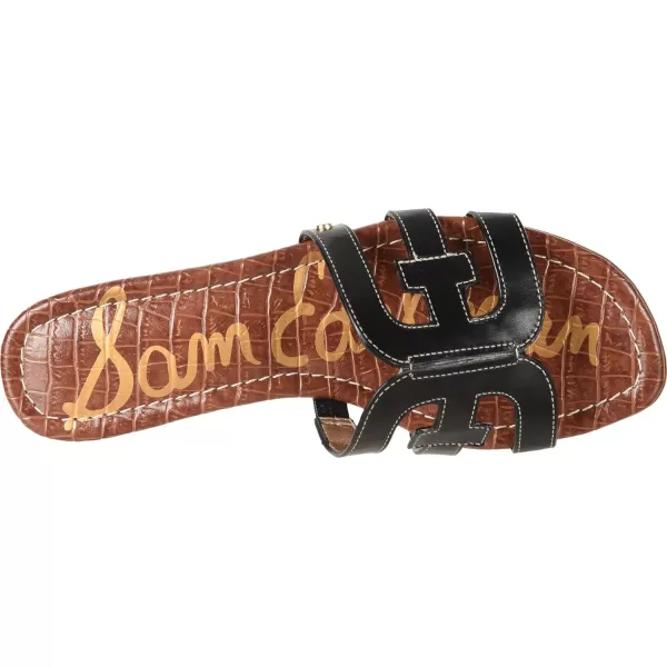 Sam Edelman Womens Bay Flat SandalBlack Vaquero Saddle Leather