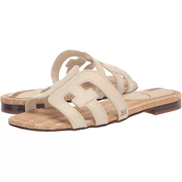 Sam Edelman Womens Bay Flat SandalModern Ivory Smooth Leather
