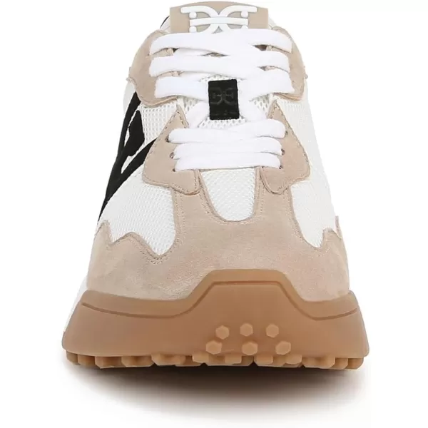 Sam Edelman Womens Langley SneakerWhiteTanBlack