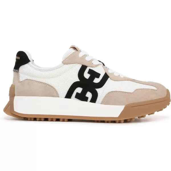 Sam Edelman Womens Langley SneakerWhiteTanBlack