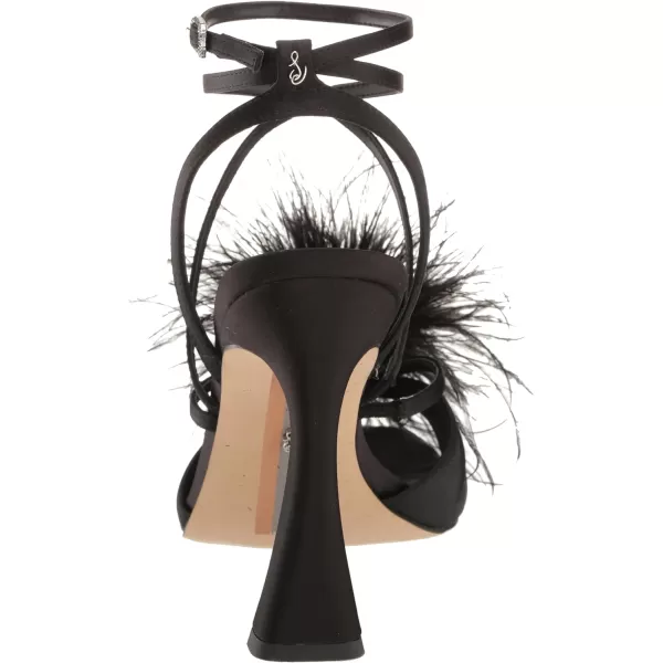 Sam Edelman Womens Layton Heeled SandalBlack Satin