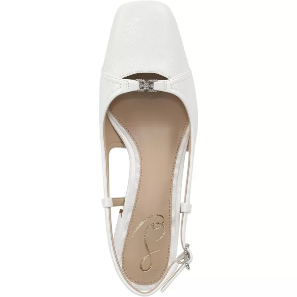 Sam Edelman Womens Tarra PumpBlack PatentModern Ivory Patent