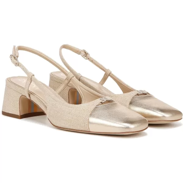 Sam Edelman Womens Tarra PumpLinenGold Leaf