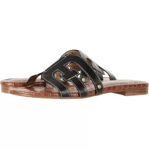 Sam Edelman Womens Bay Flat SandalBlack Vaquero Saddle Leather