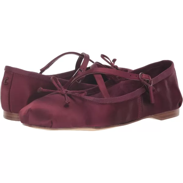 Circus NY Womens Zuri Ballet FlatBlack Cherry