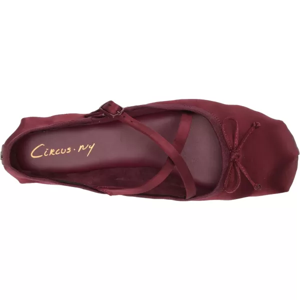 Circus NY Womens Zuri Ballet FlatBlack Cherry