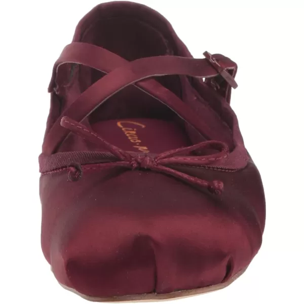 Circus NY Womens Zuri Ballet FlatBlack Cherry