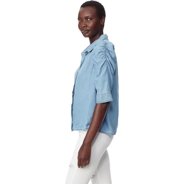Sam Edelman Sportswear Womens Austin Puff Short Sleeve TopEverglades