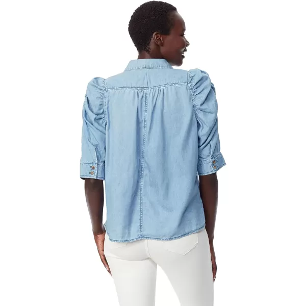 Sam Edelman Sportswear Womens Austin Puff Short Sleeve TopEverglades