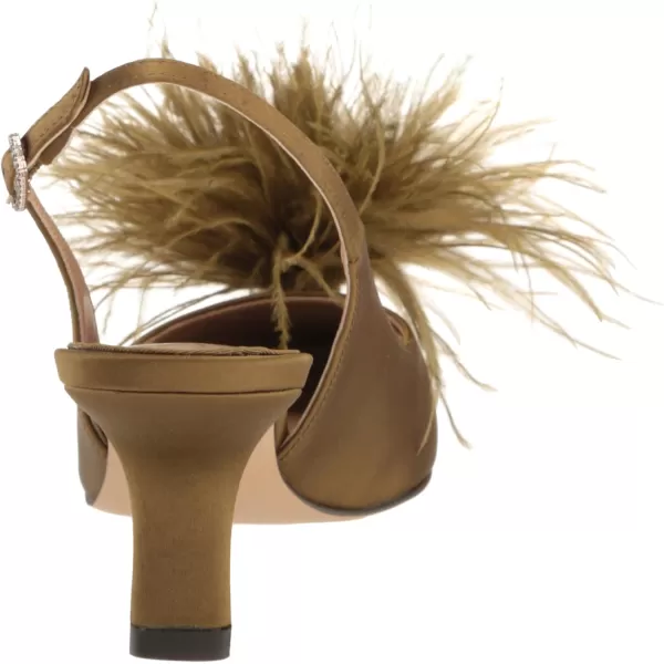 Sam Edelman Womens Bianka Feather PumpOlive Feather
