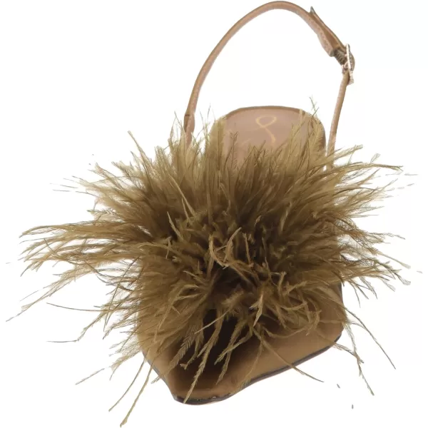 Sam Edelman Womens Bianka Feather PumpOlive Feather