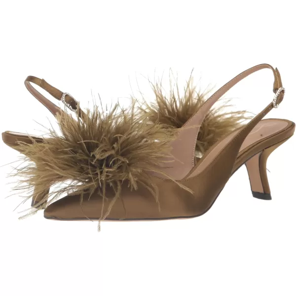Sam Edelman Womens Bianka Feather PumpOlive Feather