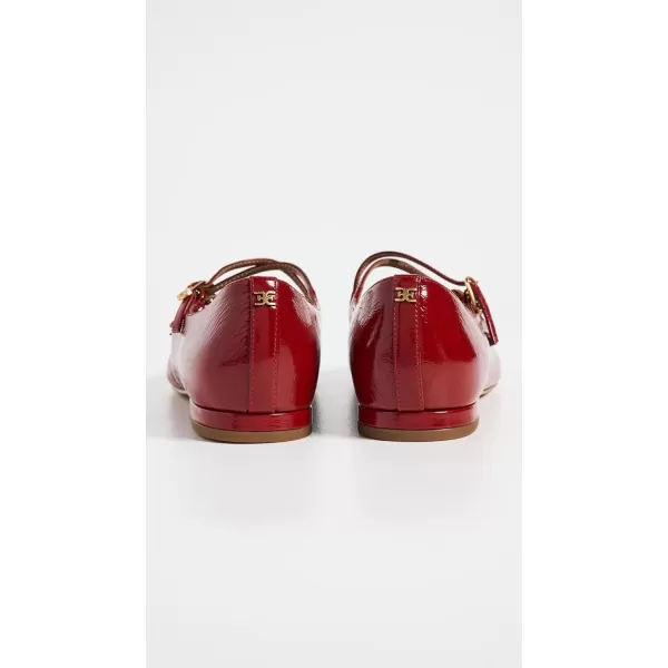 Sam Edelman Womens Cass Mary Jane FlatDeep Scarlet