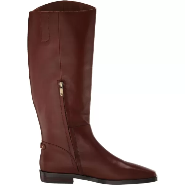 Sam Edelman Womens Cesar Equestrian BootBurnt Brandy Athletic Calf
