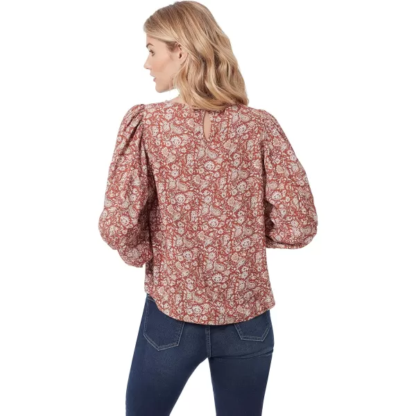 Sam Edelman Womens Clementine Puff Sleeve TopCanyon Blossom  Ginger Bread