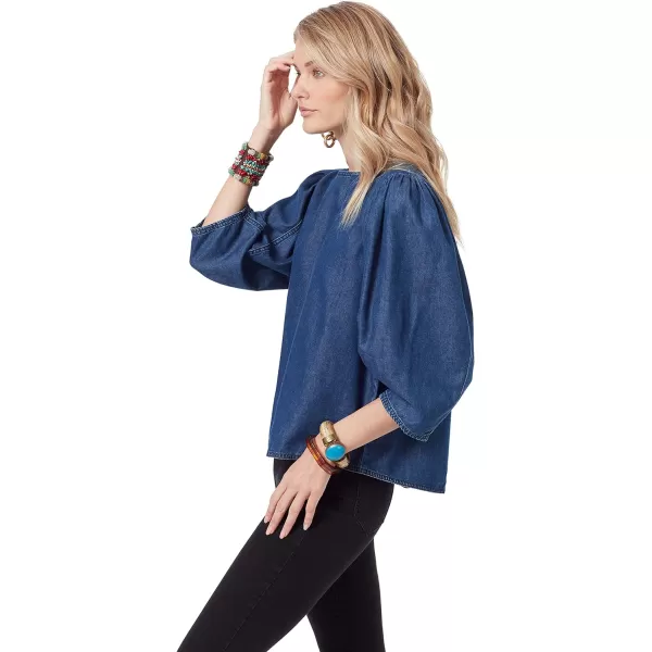 Sam Edelman Womens Clementine Puff Sleeve TopMoon Bay
