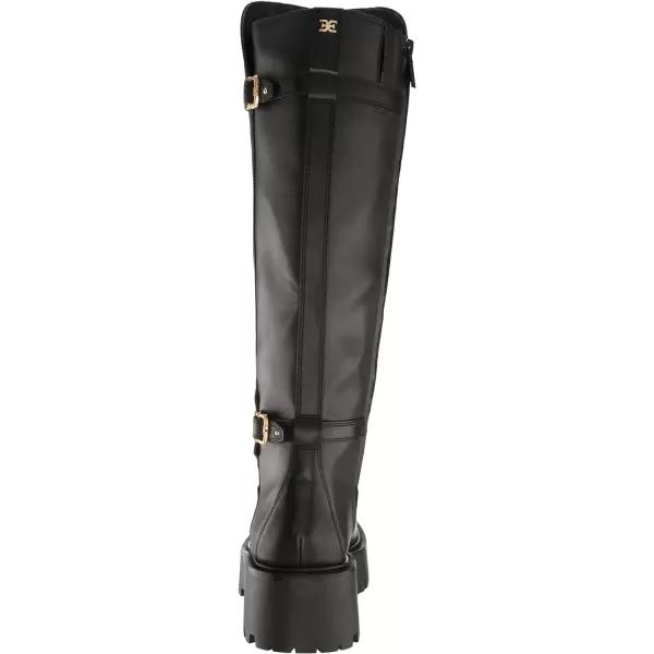 Sam Edelman Womens Elayna Combat BootBlack Leather