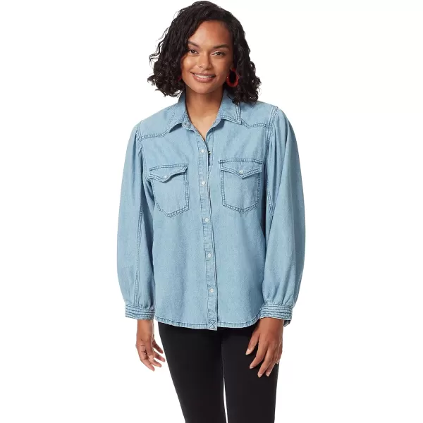 Sam Edelman Womens Farah Puff Sleeve Button Down ShirtPalisades