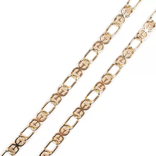 Sam Edelman Womens Fully Adjustable Doublee Logo Chain Link Dress BeltGold