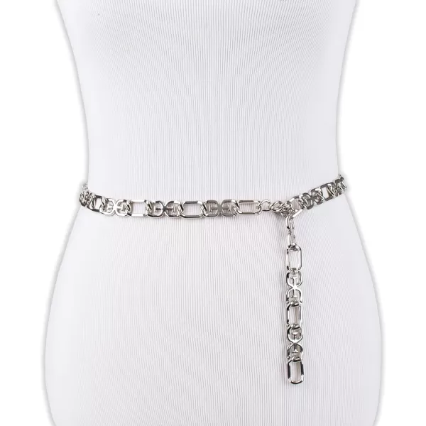 Sam Edelman Womens Fully Adjustable Doublee Logo Chain Link Dress BeltSam Edelman Womens Fully Adjustable Doublee Logo Chain Link Dress Belt