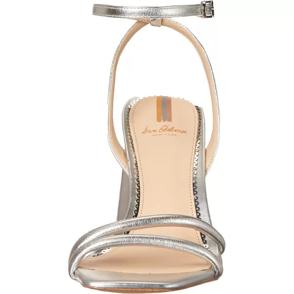 Sam Edelman Womens Kia SandalSoft Silver Smooth Leather