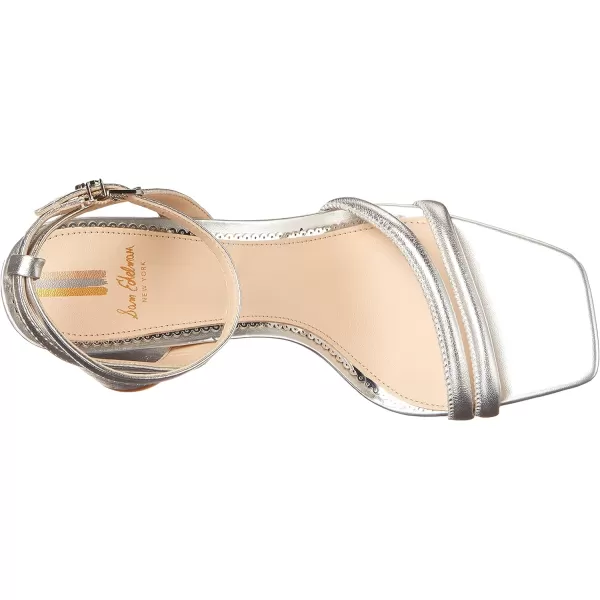 Sam Edelman Womens Kia SandalSoft Silver Smooth Leather