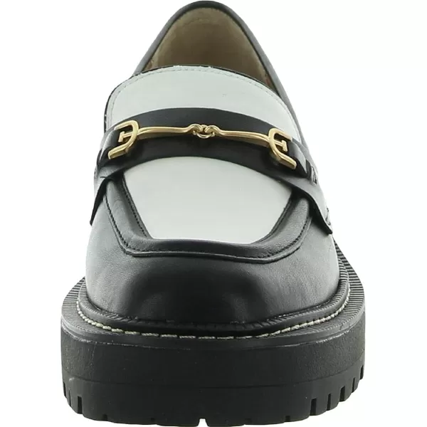Sam Edelman Womens Laurs LoaferBlackBright White Leather