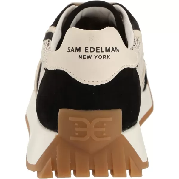 Sam Edelman Womens Luna SneakerBlackCustard