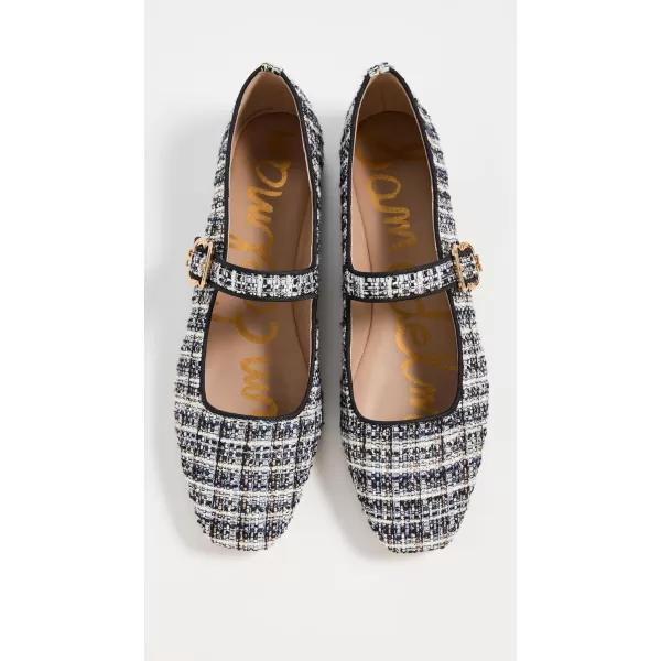 Sam Edelman Womens Michaela Mary Jane FlatBlack Multi Boucle
