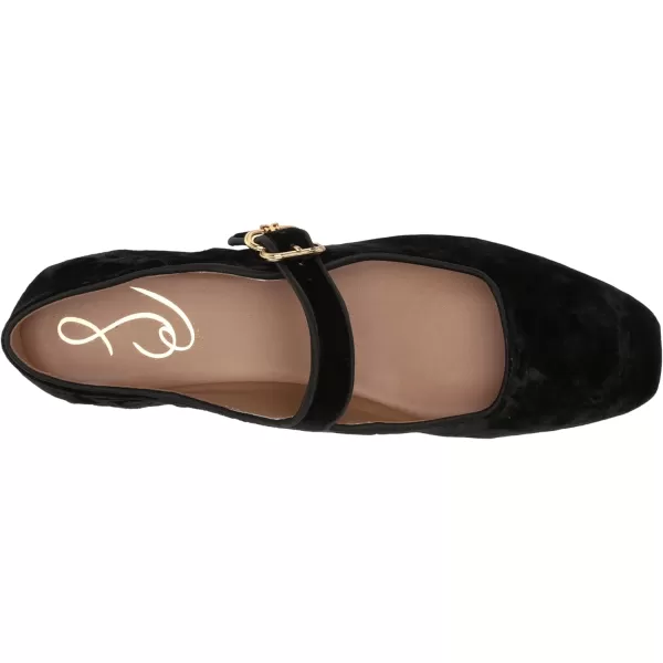 Sam Edelman Womens Michaela Mary Jane FlatBlack Velvet