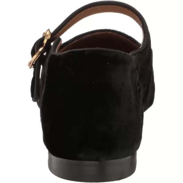 Sam Edelman Womens Michaela Mary Jane FlatBlack Velvet