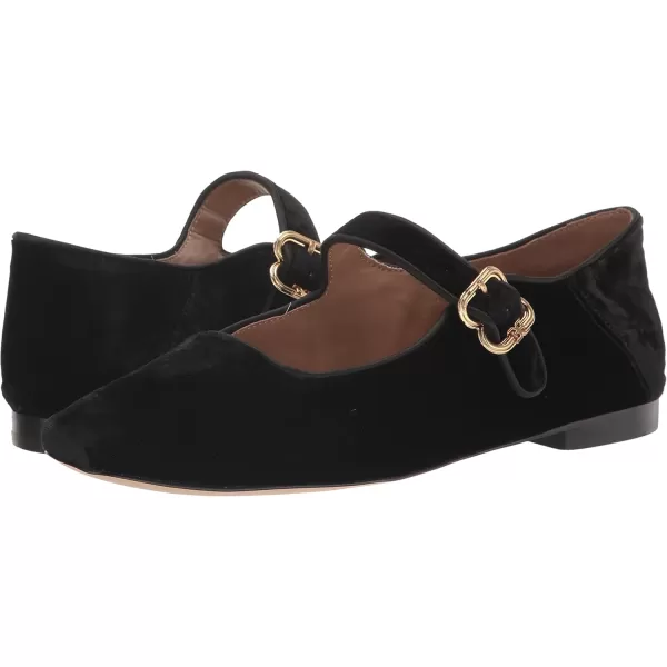 Sam Edelman Womens Michaela Mary Jane FlatBlack Velvet