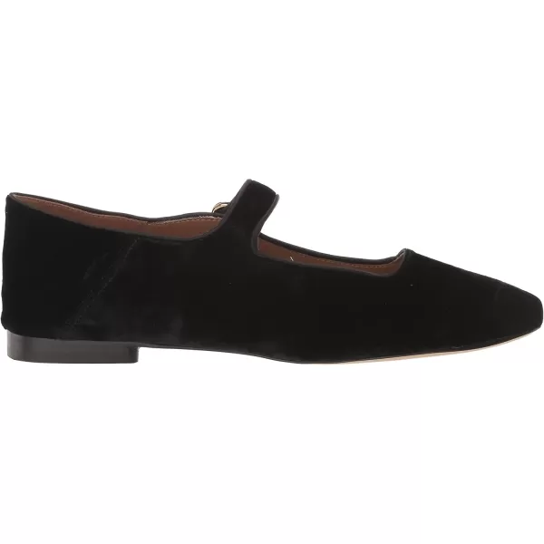 Sam Edelman Womens Michaela Mary Jane FlatBlack Velvet