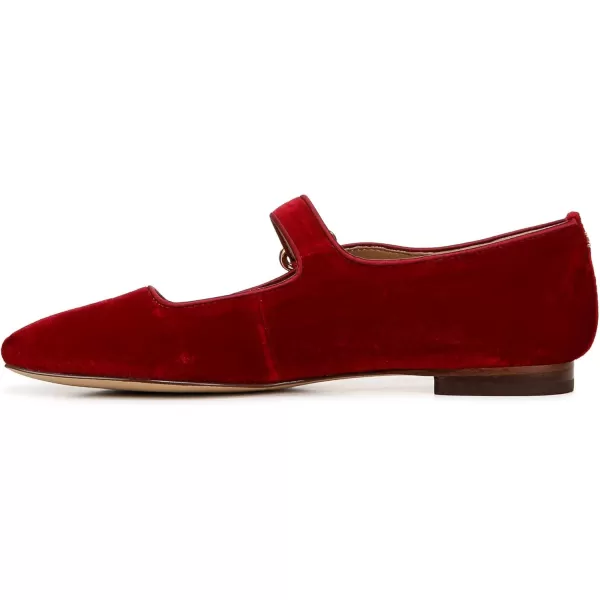 Sam Edelman Womens Michaela Mary Jane FlatBright Scarlet