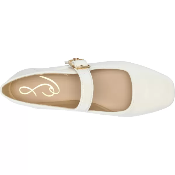 Sam Edelman Womens Michaela Mary Jane FlatBright White Leather