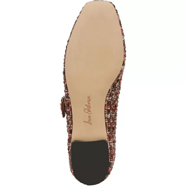 Sam Edelman Womens Michaela Mary Jane FlatCoffee Multi Boucle