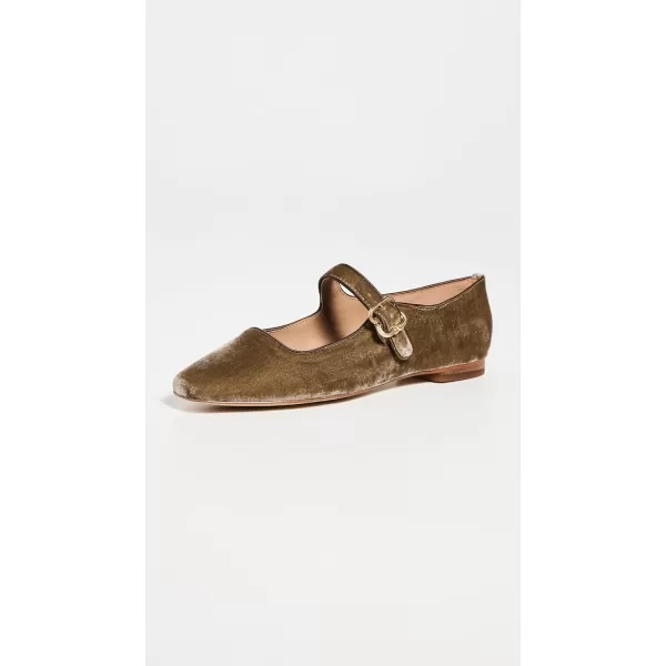 Sam Edelman Womens Michaela Mary Jane FlatDark Silver Sage