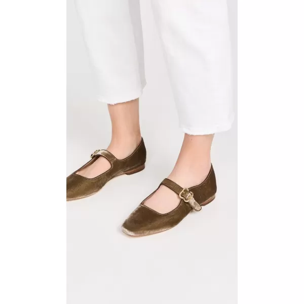 Sam Edelman Womens Michaela Mary Jane FlatDark Silver Sage