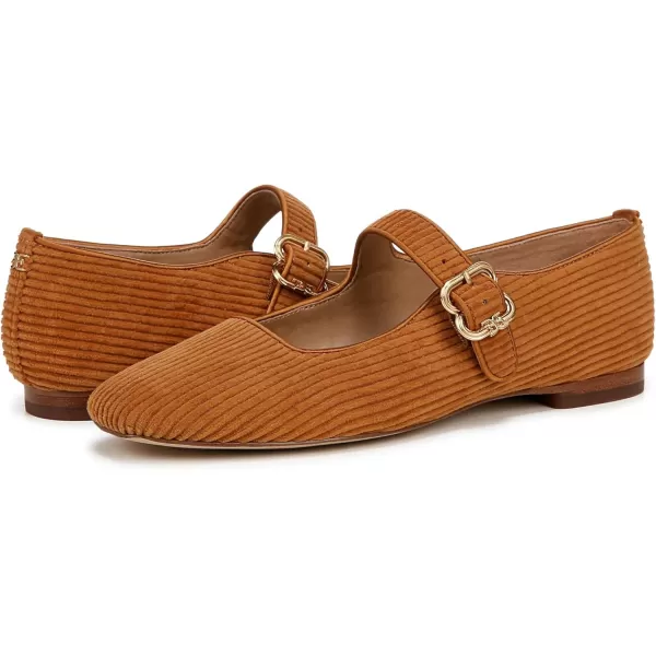 Sam Edelman Womens Michaela Mary Jane FlatHarvest Brown