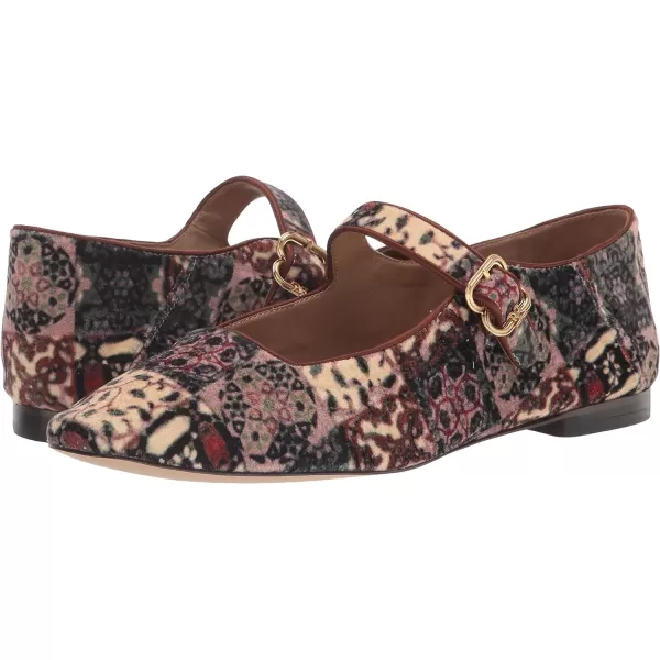 Sam Edelman Womens Michaela Mary Jane FlatIvory Multi