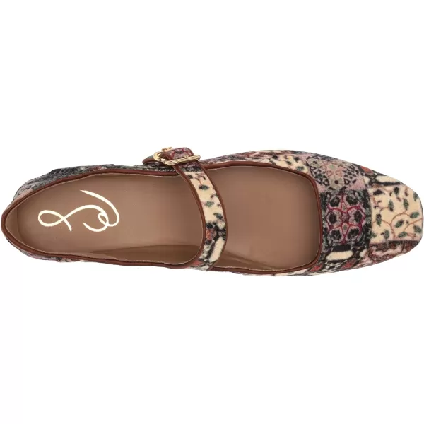 Sam Edelman Womens Michaela Mary Jane FlatIvory Multi